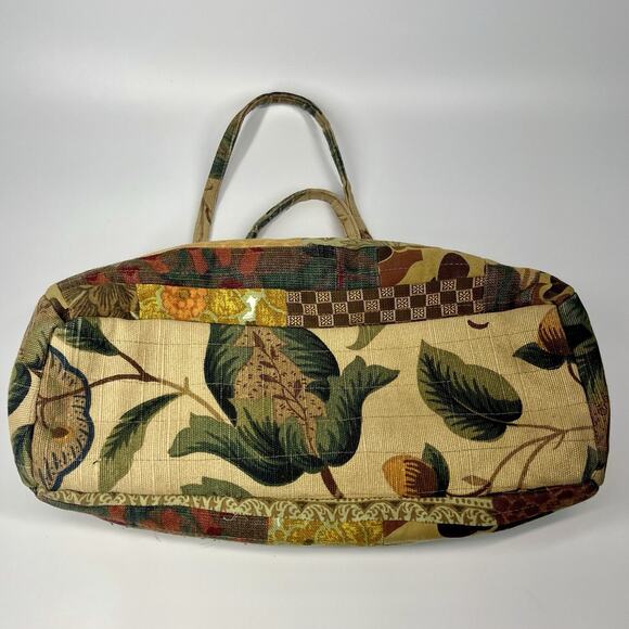 Handmade Patchwork Quilted Grannycore Cottagecore Baguette Purse Bag - Picture 3 of 6